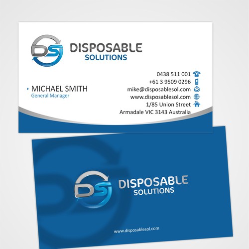 Disposable Solutions  needs a new stationery Design von chilibrand