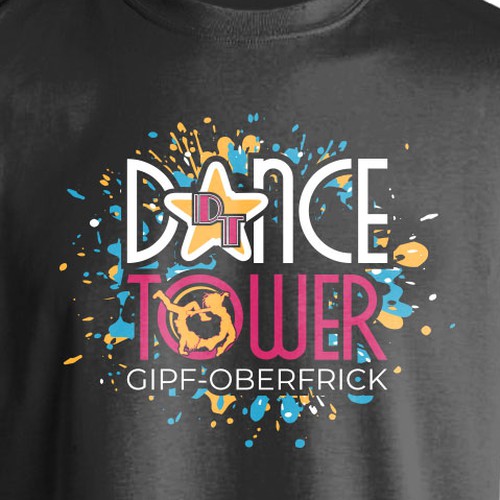 T-shirt Design - Dance Tower Design by mozaikworld