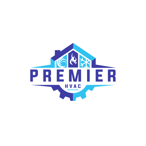 LOGO for HVAC Company (Air-conditioning, cooling and heating) Design by DED_design