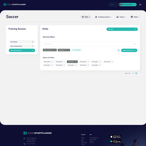 We need a new, modern and dynamic web page designs for a international sportswebsite. Design by Gozd