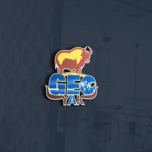 Yak-based logo for tech startup providing geospatial products and services Réalisé par multigraphicz™