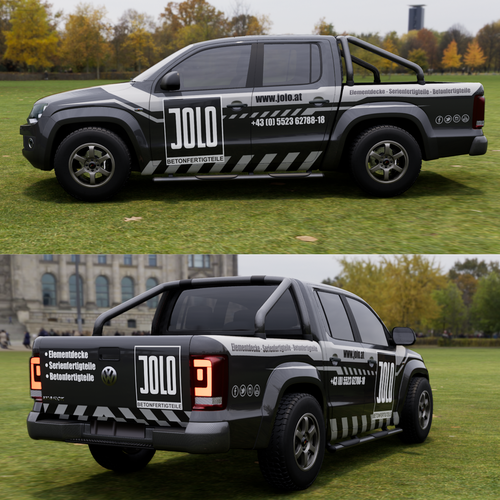 Fahrzeugbeschriftung VW Amarok Design réalisé par TANSA ART