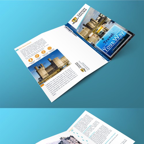 Create an inspiring travel brochure for an Ireland and UK tour operator! Design by Kosmos Studio