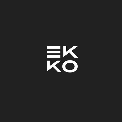 SIMPLE LOGO - ekko Letters then dm after Design by Garson