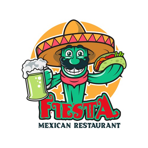 An authentic Mexican logo. Fiesta meaning festive style Design von ifux