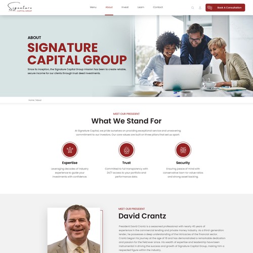 Designs | Elevate Signature Capital Group: Website Redesign Challenge ...