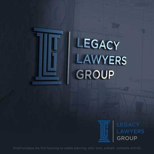 Small boutique law firm specializing in wills, trust, probate Design by bersyukur