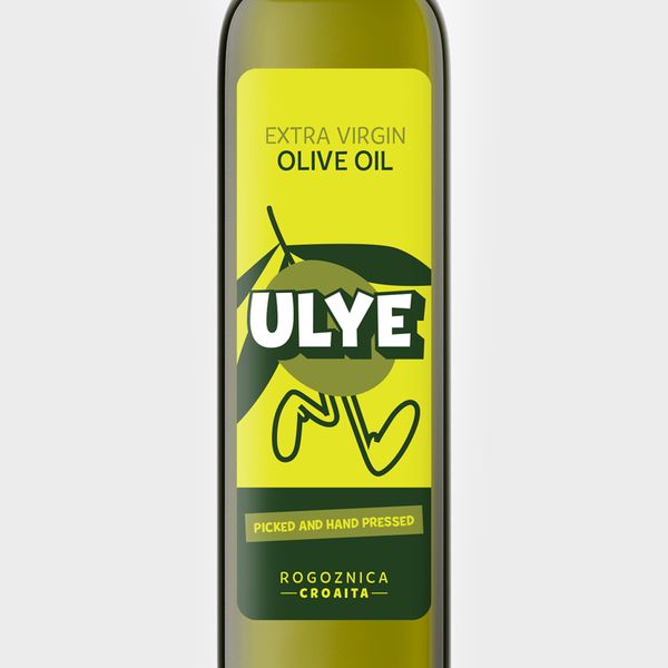 Diseño de etiqueta para aceite de oliva extra virgen