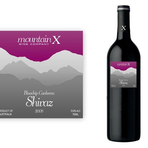Mountain X Wine Label デザイン by Oded Sonsino