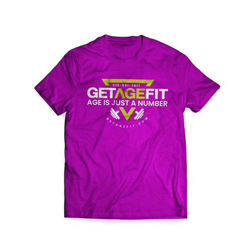 Create Bold, Dynamic Design for Get Age Fit Concierge Studio Apparel Design by A·mi·a·ble™