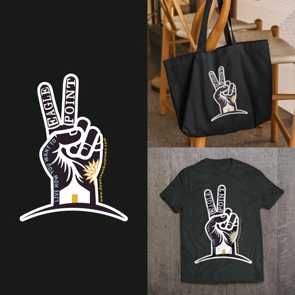 Eagle Point — Bold Urban Hand Logo