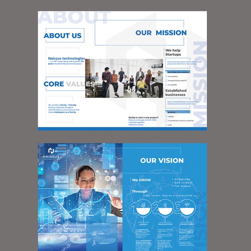 Software outsourcing brochure Design by GAFNS