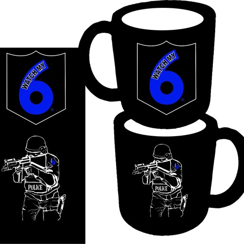 Design by MJ956 titled "Watch My 6 Coffee Cup/Mug"