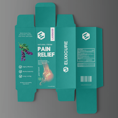 Pain Relief Cream Packaging Design by t1.std