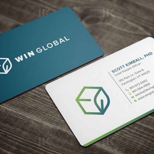 Design WIN Global Business Card Design di IK_Designs