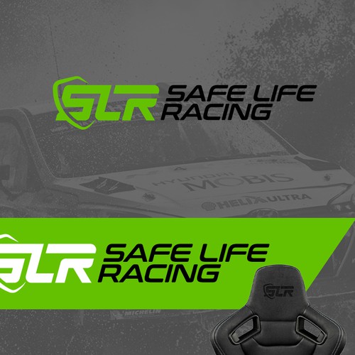 Logo Redesign for Safe Life Racing!  A manufacturer of auto racing safety equipment. Design by DOCE Creative Studio