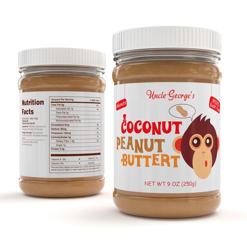 Nut butter label design Etiketten Wettbewerb