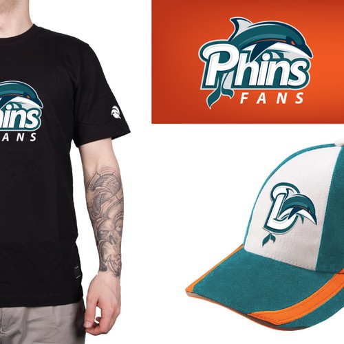 99designs community contest: Help the Miami Dolphins NFL team re-design its logo! Design by DmitryLebedev