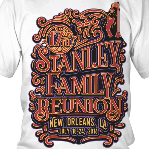 Create a stunning family reunion shirt for new orleans T shirt