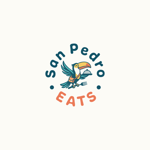 "San Pedro Eats, a fun food delivery service in an island community" winning Logo & brand guide