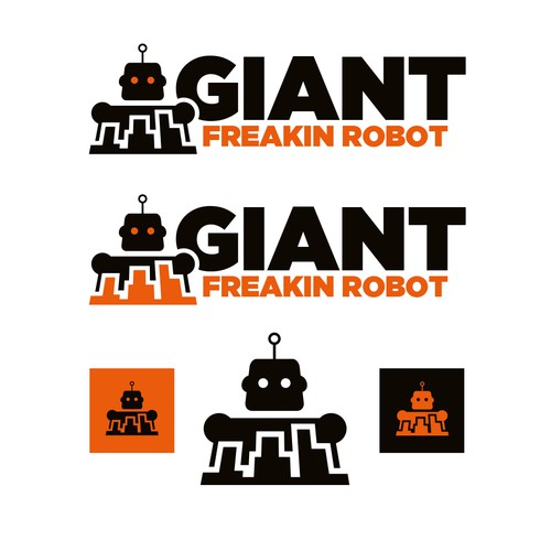 Minimalist, Classy Giant Robot Logo Wanted Design by TJCD