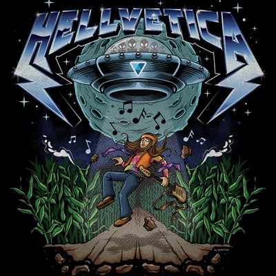 hellvetica t-shirt design