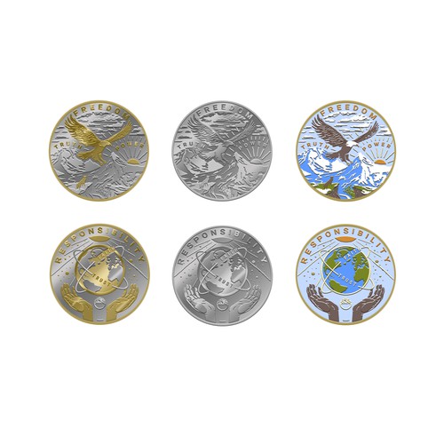Freedom/responsibility coin to inspire people, Other design contest