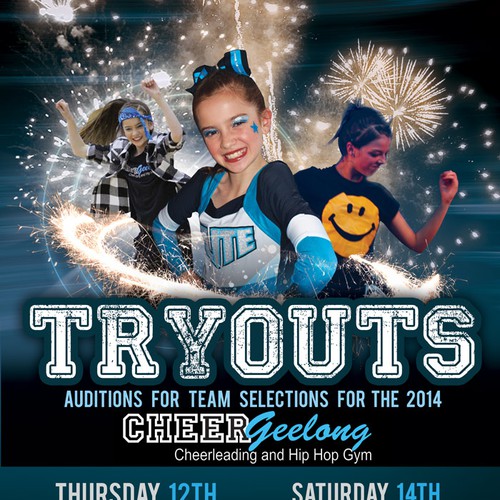 Cheer Posters Tryouts