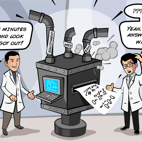 Simple Colored Cartoon: “BEWARE THE BLACK BOX” Design by Peper Pascual