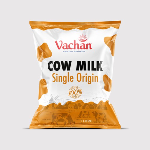 Vachan Cow Milk Design by Gustavo RV