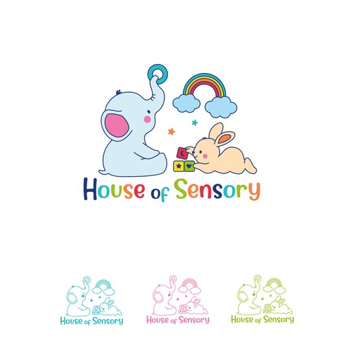 Design a feminine sensory toy store logo for an online retailer selling sensory toys for kids Design by AdryQ