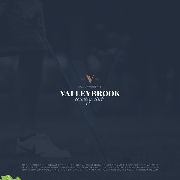 Logo design for the Country Club with golf, weddings, and pub