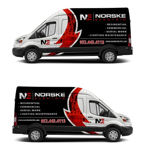 Van Wrap for Electrical Company - Logos and Specs attached! Design by RicardoRS