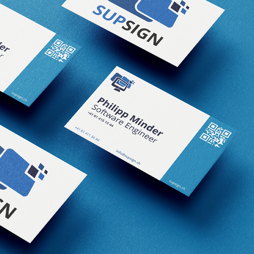 コンペ「Business Card for IT-Company (MSP & Development, Signage)」のデザイン by Sasha Barysawさん 