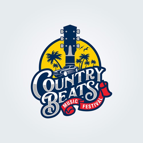 Iconic logo for iconic event for country music festivals in Florida Design by Vectorio®
