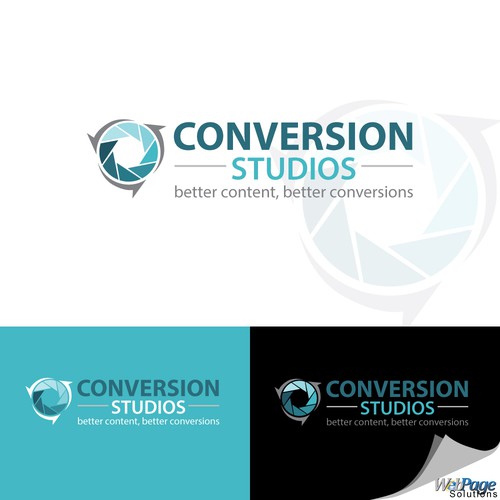 logo design for "conversion studios" photography studio Design by WebPagesol