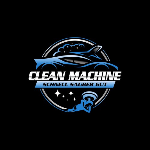 CleanMachine / Logo for Car and Plane Detailing Design by Uishyed