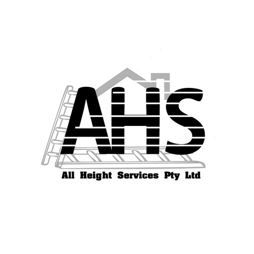 Create a height safety logo out of the letters 'AHS' Design by gagiiii