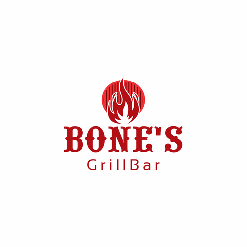 logo for Bone's GrillBar | Logo design contest