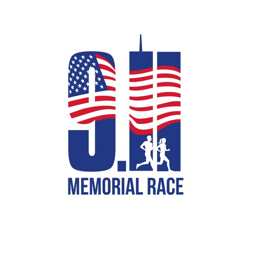 9.11 Memorial Race Logo Design by jordandes