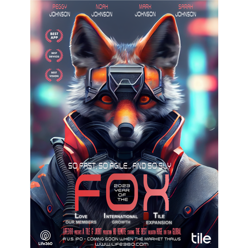 Life360 2023 Year of the Fox Poster Design by Asiel ..