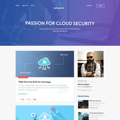 WordPress theme design contest entry by ⚡️unbox.style⚡️