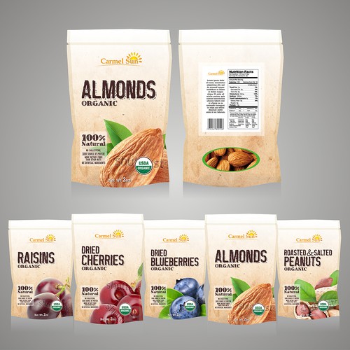 Dried Fruits and Nuts in Pouch Design by VEBO