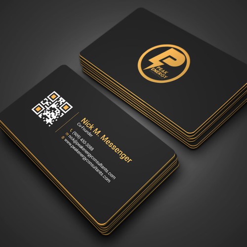 Modern Business Card Design for Electric Energy and Solar Company Design by RENEXIT