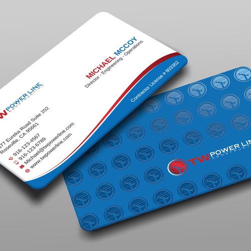 Business Card for a high voltage company Design by prosenjit_P
