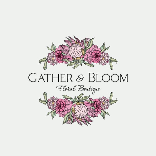 A gorgeous eye catching logo design for a new floral boutique Design by Mararti