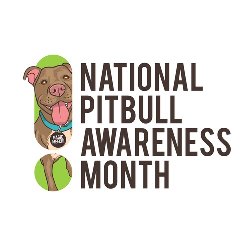 Magic Meechi - National Pitbull Awareness Month Design by thelembique