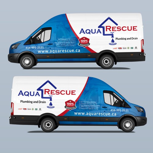 Aquarescue Van Wrap Design by DuhaCreative