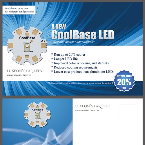 New postcard or flyer wanted for Luxeon Star LEDs Diseño de Arise!