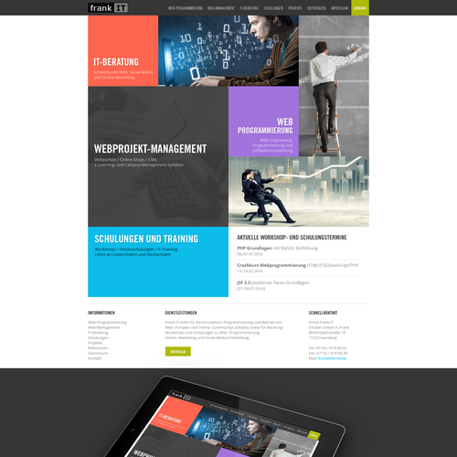 Web page design contest entry by robert.pilc